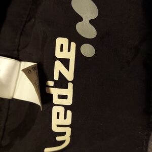 COPY - Suspender snow pants. Made by Wednesday. True black/ ankle stast pocket